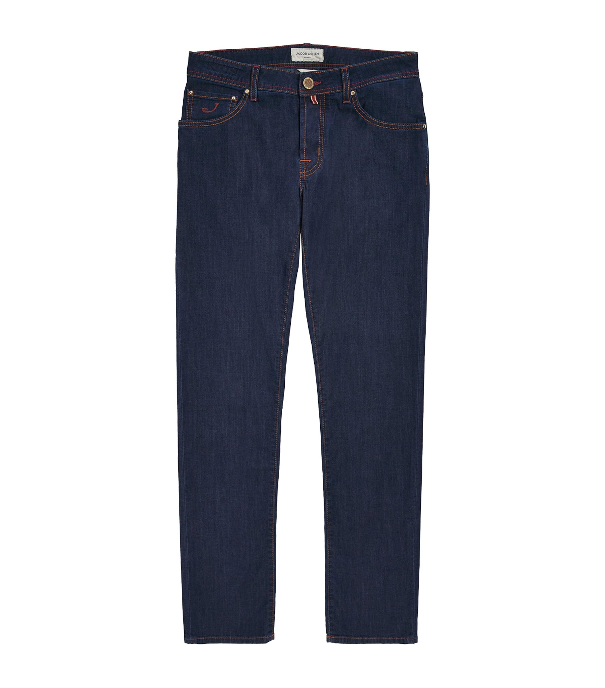 JACOB COHËN Stripe-Trim Nick Slim Jeans by JACOB COHEN