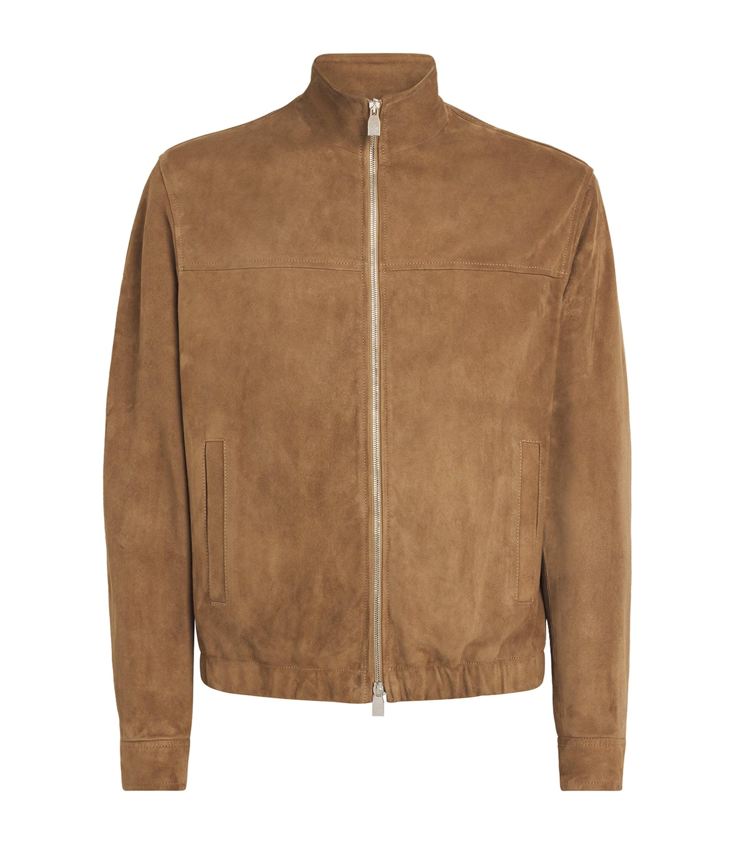 JACOB COHËN Suede Zip-Up Jacket by JACOB COHEN