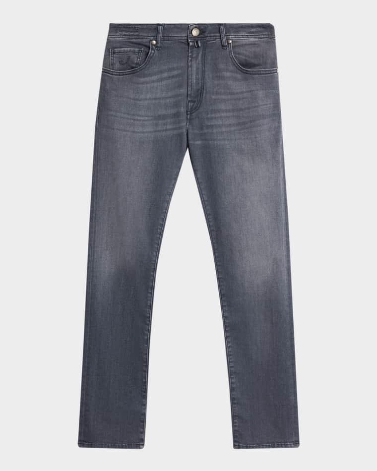 Men's Slim Stretch Grey Denim Jeans by JACOB COHEN