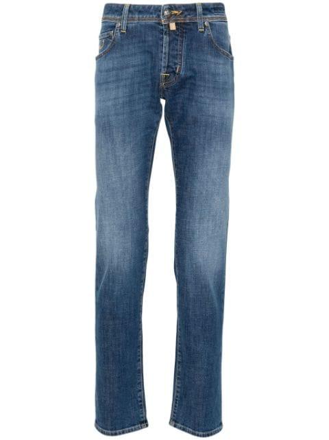Nick low-rise slim-fit jeans by JACOB COHEN