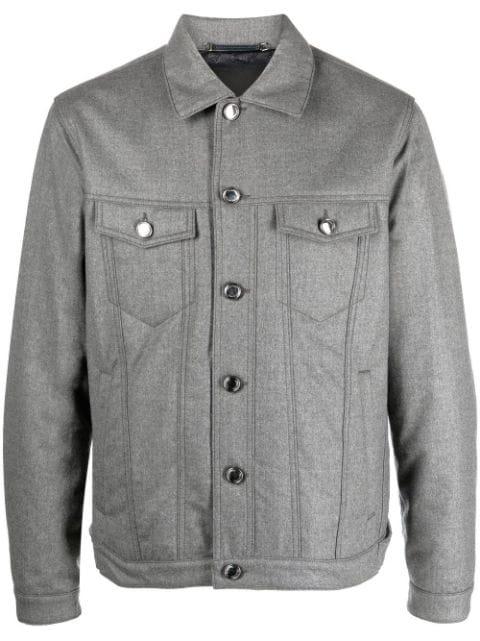 button-up padded jacket by JACOB COHEN