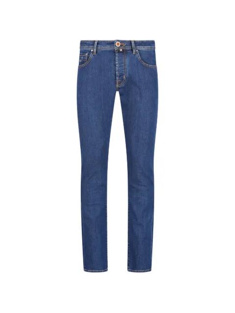 contrast-stitch jeans by JACOB COHEN