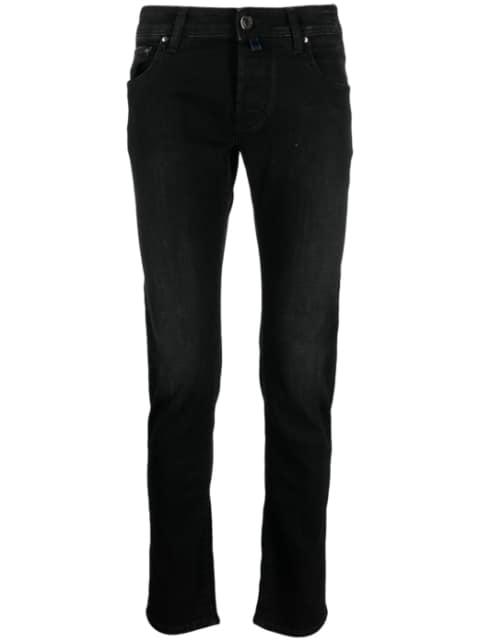 contrasting-pocket skinny trousers by JACOB COHEN