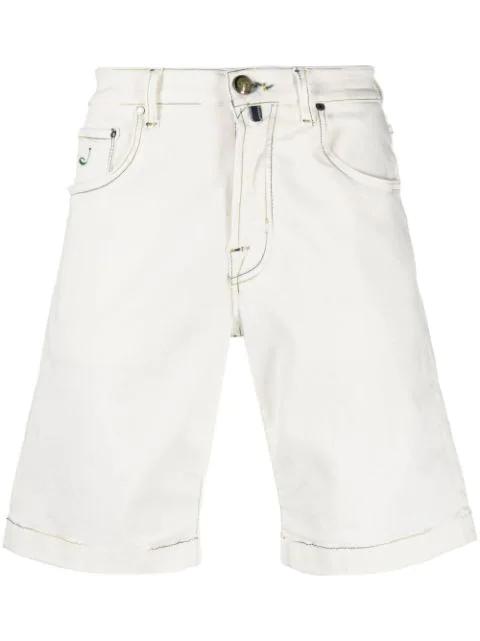 contrasting-stitch detail shorts by JACOB COHEN