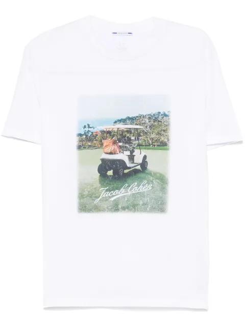 cotton crew-neck T-shirt by JACOB COHEN