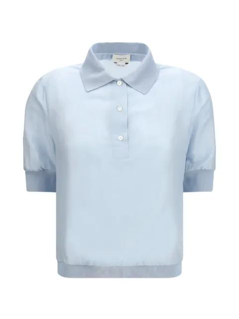 cropped short-sleeve wool polo shirt by JACOB COHEN
