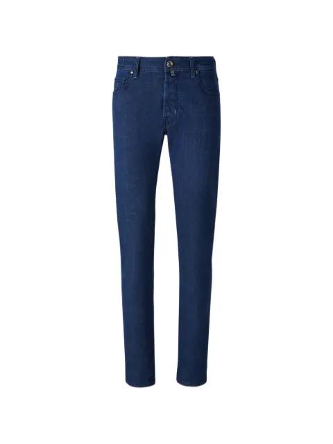 dark riveted jeans by JACOB COHEN