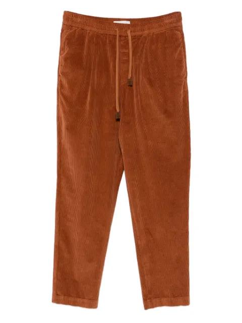 drawstring corduroy trousers by JACOB COHEN