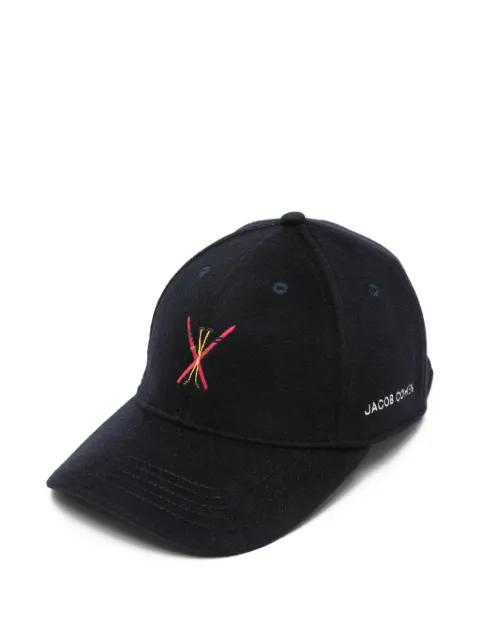 embroidered baseball cap hat by JACOB COHEN