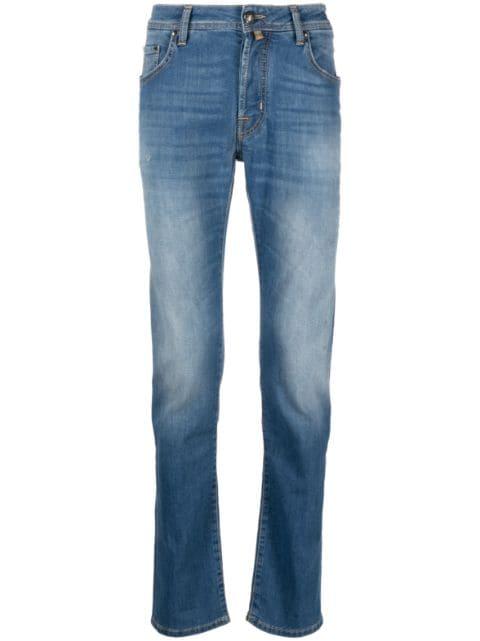 faded straight-leg jeans by JACOB COHEN