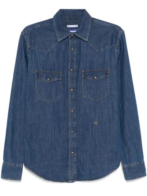flap-pocket western shirt by JACOB COHEN