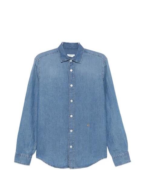 logo-embroidered denim shirt by JACOB COHEN