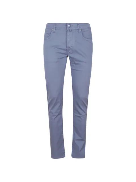 logo-patch skinny trousers by JACOB COHEN
