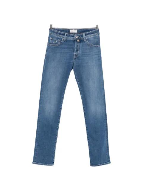 logo-patch slim-fit jeans by JACOB COHEN