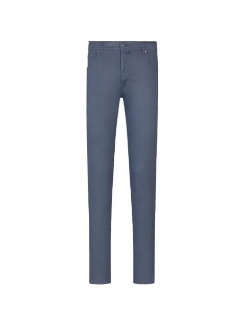 logo-patch slim-fit trousers by JACOB COHEN