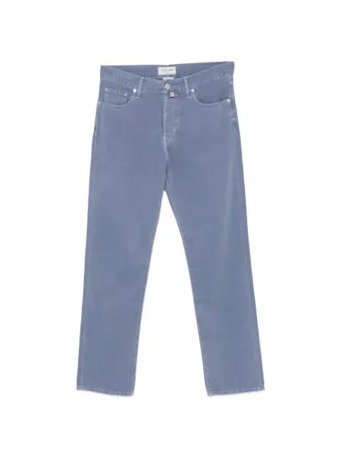 logo-patch straight-leg trousers by JACOB COHEN