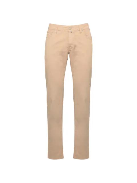 logo-patch straight-leg trousers by JACOB COHEN
