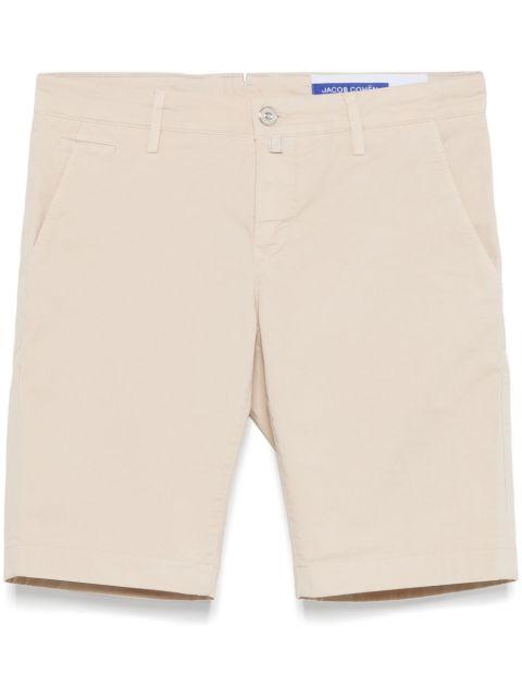 logo-plaque chino shorts by JACOB COHEN