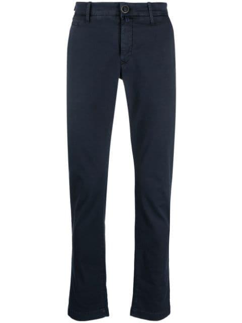 low-rise straight-leg trousers by JACOB COHEN