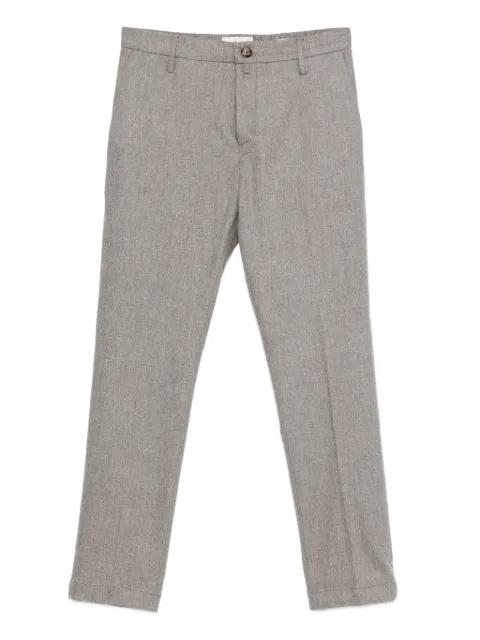 mélange-effect wool trousers by JACOB COHEN
