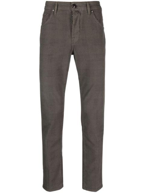 mini check-print skinny trousers by JACOB COHEN