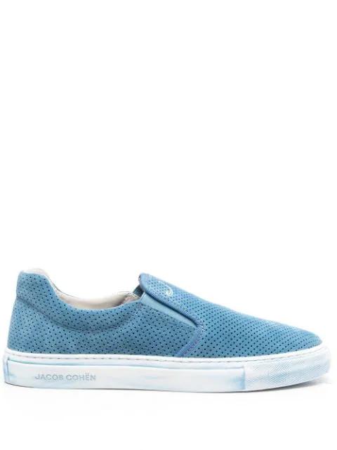 perforated-detail slip-on sneakers by JACOB COHEN