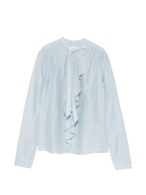 pussy-bow ruffled blouse by JACOB COHEN