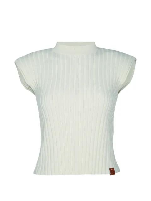 ribbed knitted top by JACOB COHEN