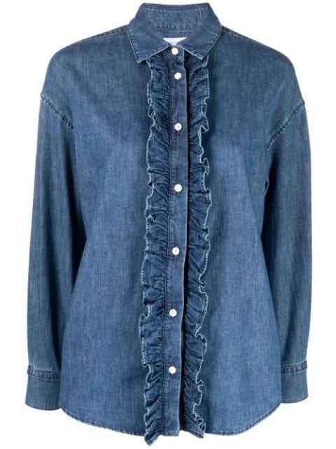 ruffle-trim detail shirt by JACOB COHEN