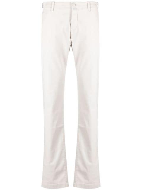 slim-fit cotton chinos by JACOB COHEN