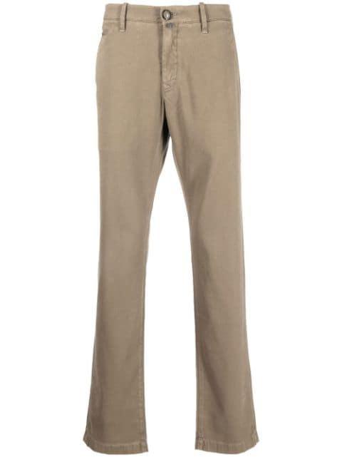 straight-leg twill trousers by JACOB COHEN