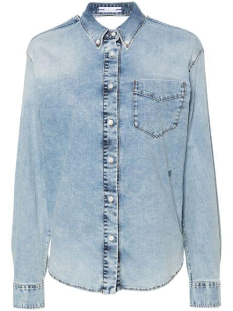 twisted denim shirt by JACOB COHEN