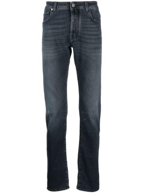 washed-denim jeans by JACOB COHEN