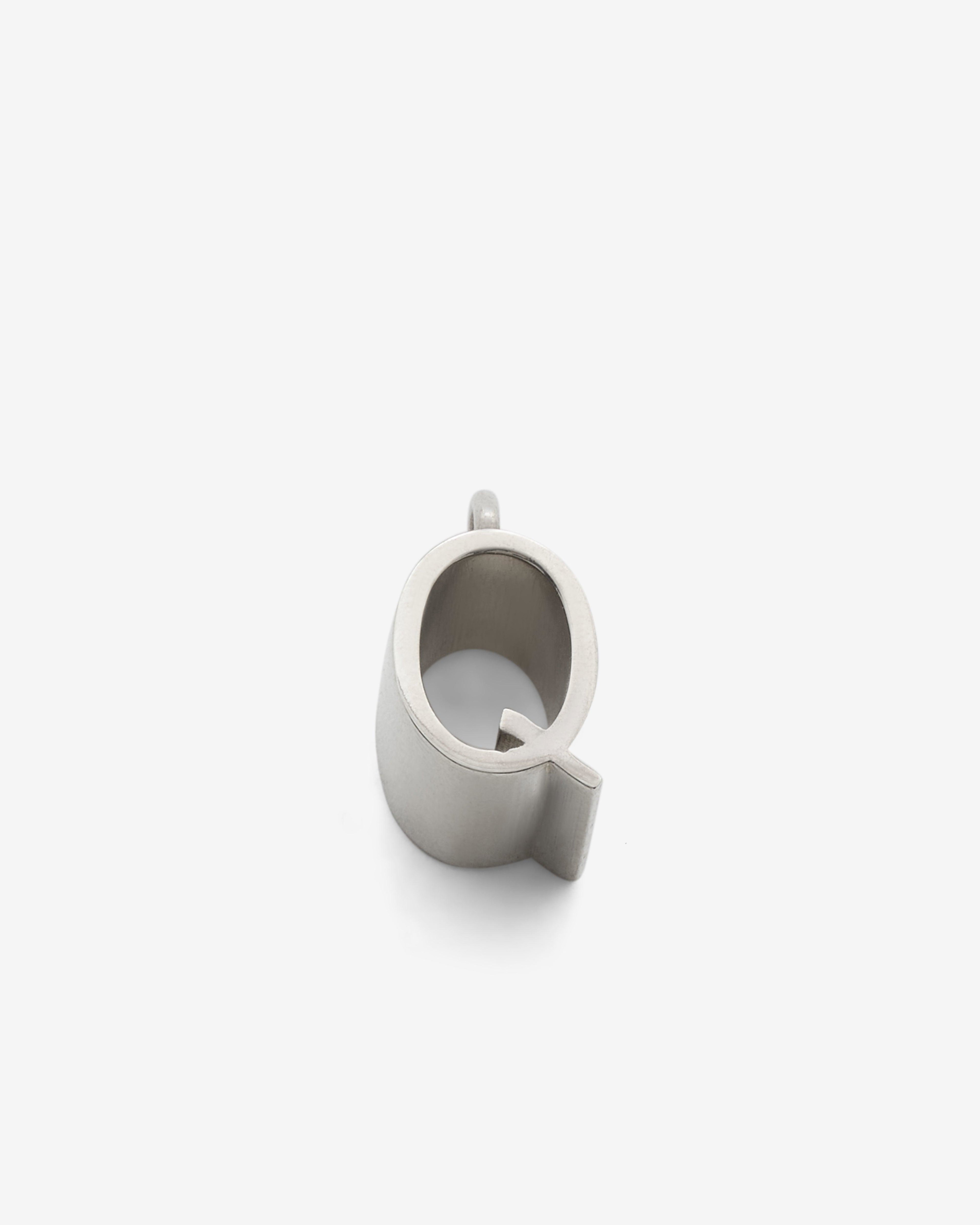 Jacqueline Rabun - Q Alphabet Pendant - (Silver) by JACQUELINE RABUN