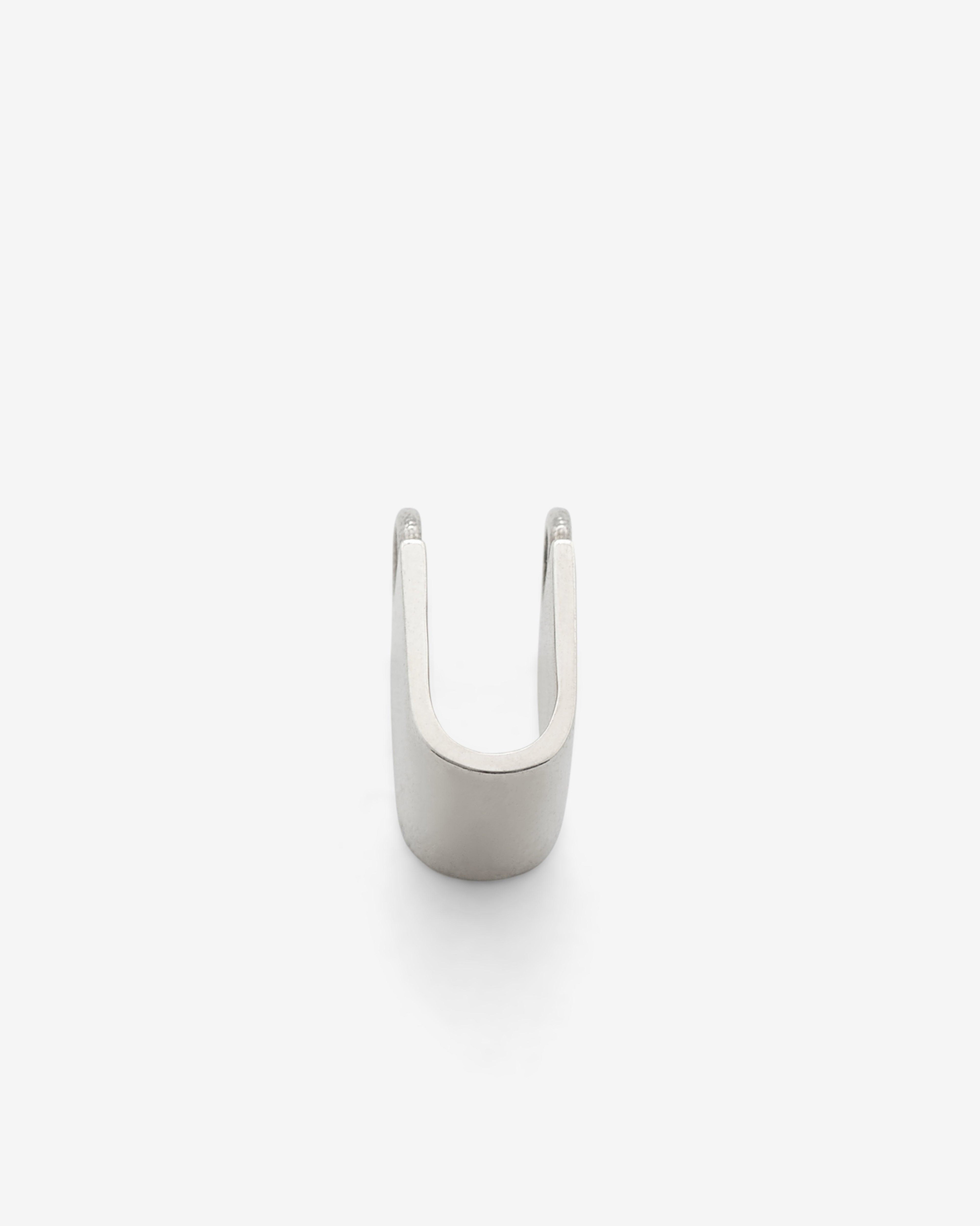 Jacqueline Rabun - U Alphabet Pendant - (Silver) by JACQUELINE RABUN