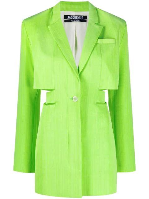 Bari cut-out tailored dress by JACQUEMUS