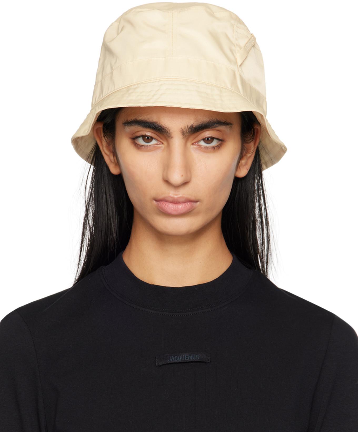 Beige Le Chouchou 'Le bob Ovalie' Bucket Hat by JACQUEMUS