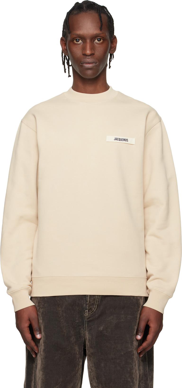 Beige Les Classiques 'The Gros Grain' Sweatshirt by JACQUEMUS