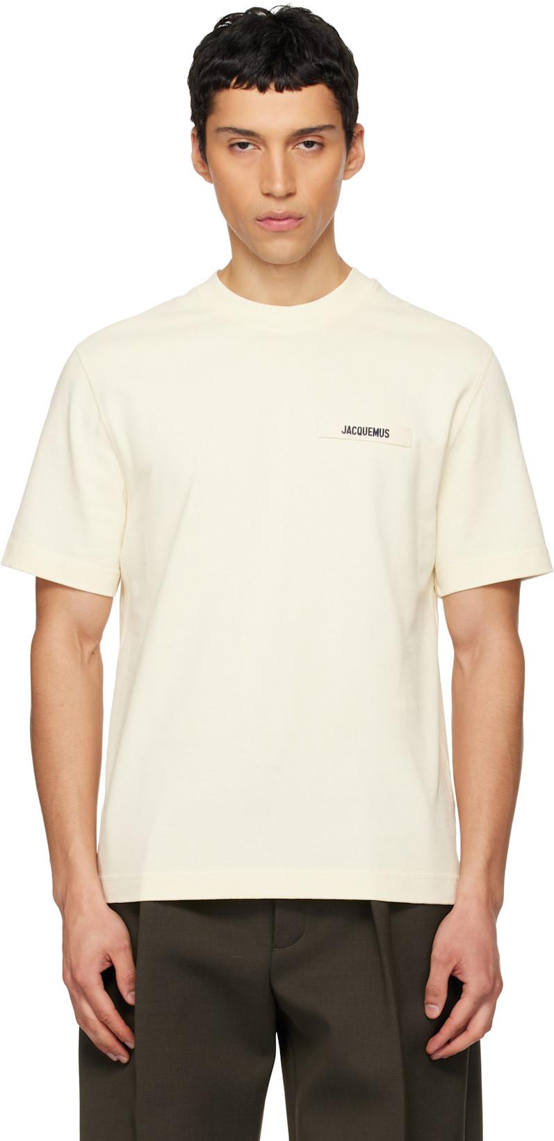 Beige Les Classiques 'The Gros Grain' T-shirt by JACQUEMUS