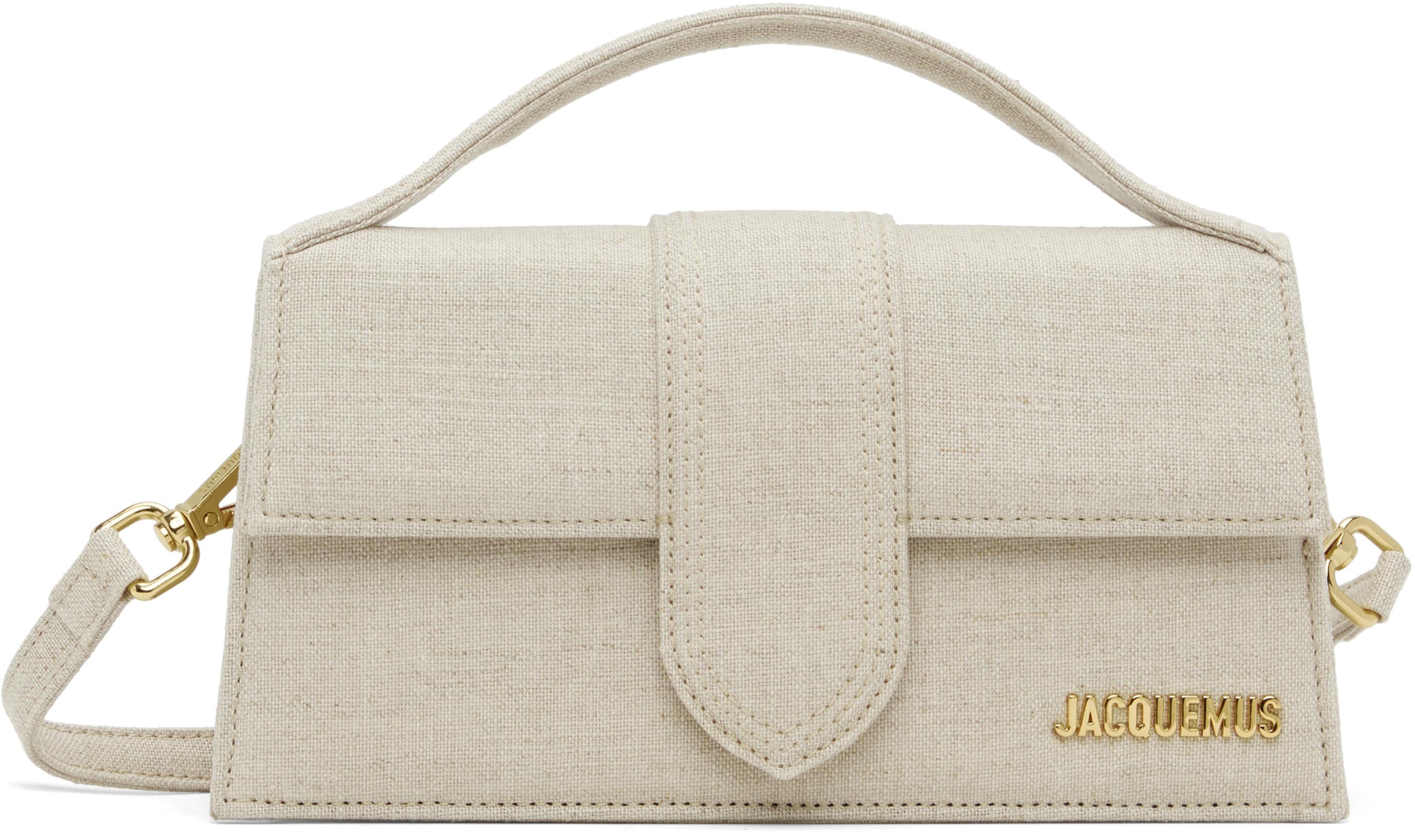 Beige Les Classiques 'The large Bambino' Bag by JACQUEMUS Beige Les Classiques 'The large Bambino' Bag by JACQUEMUS