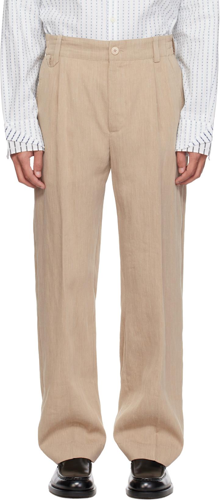 Beige 'The Croisière' Trousers by JACQUEMUS