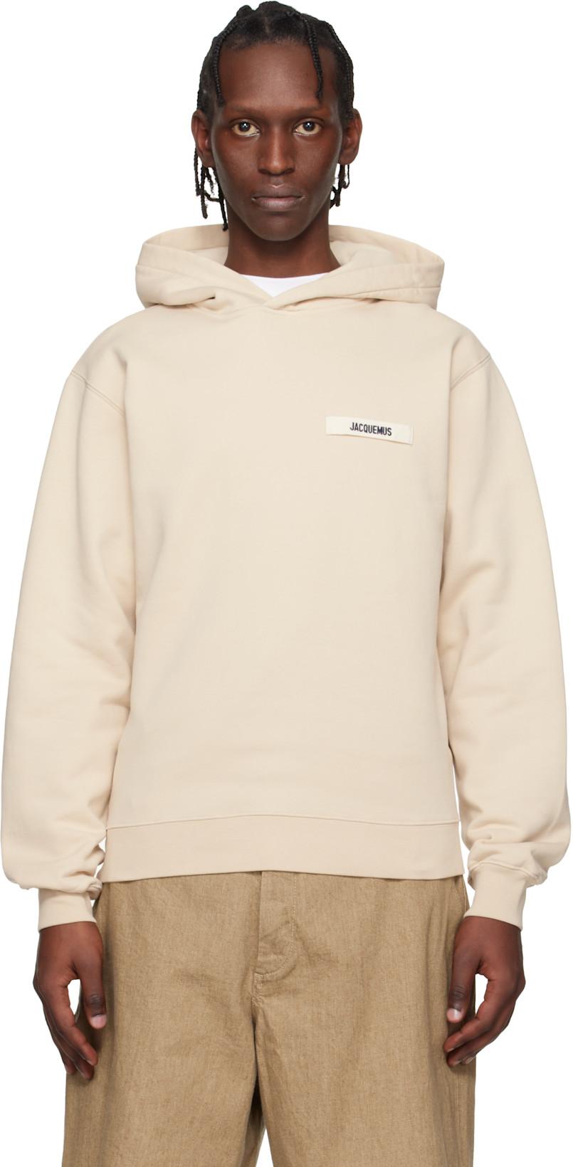 Beige 'The Gros Grain' Hoodie by JACQUEMUS