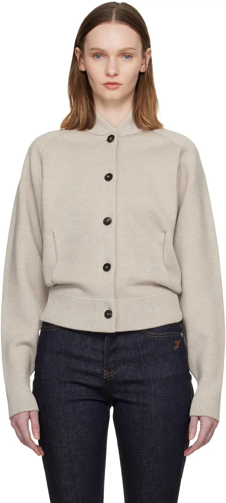 Beige 'The Lavande' Cardigan by JACQUEMUS