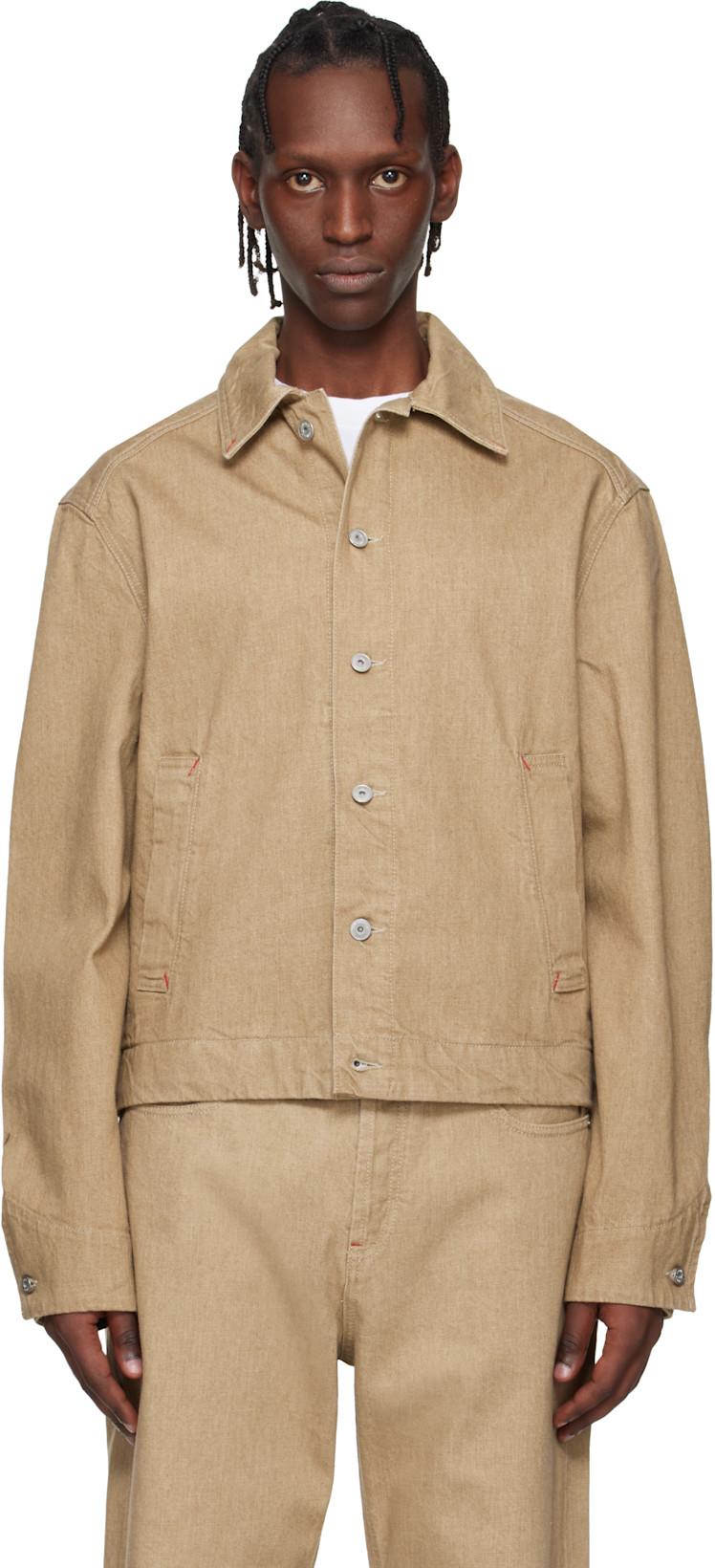 Beige 'The Mirada de-Nîmes' Denim Jacket by JACQUEMUS