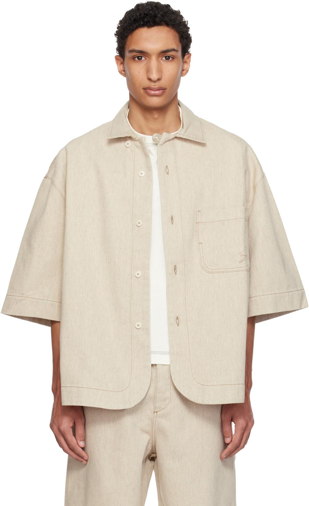 Beige 'The Paysan de-Nîmes' Denim Shirt by JACQUEMUS