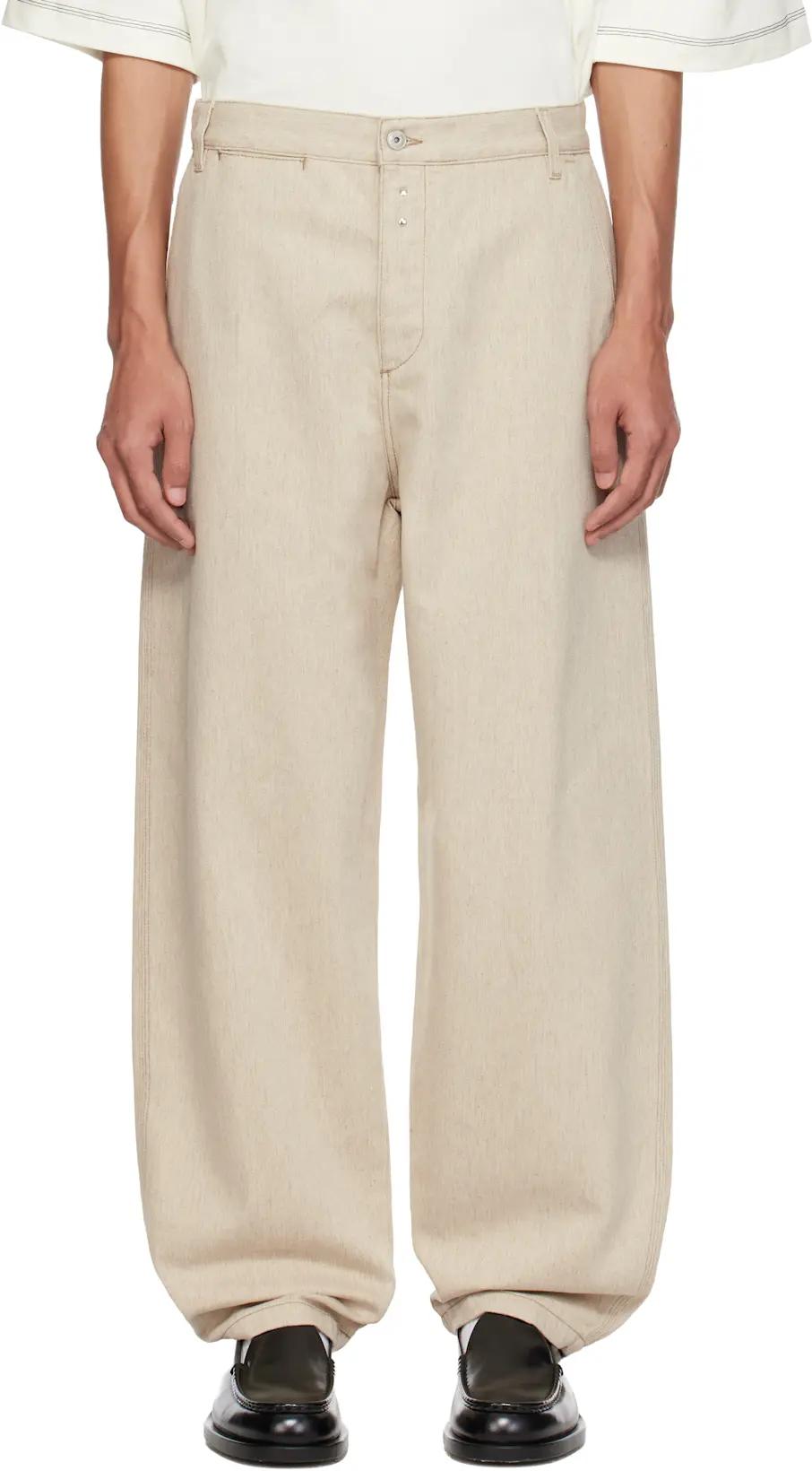 Beige 'The Paysan de-Nïmes' Jeans by JACQUEMUS