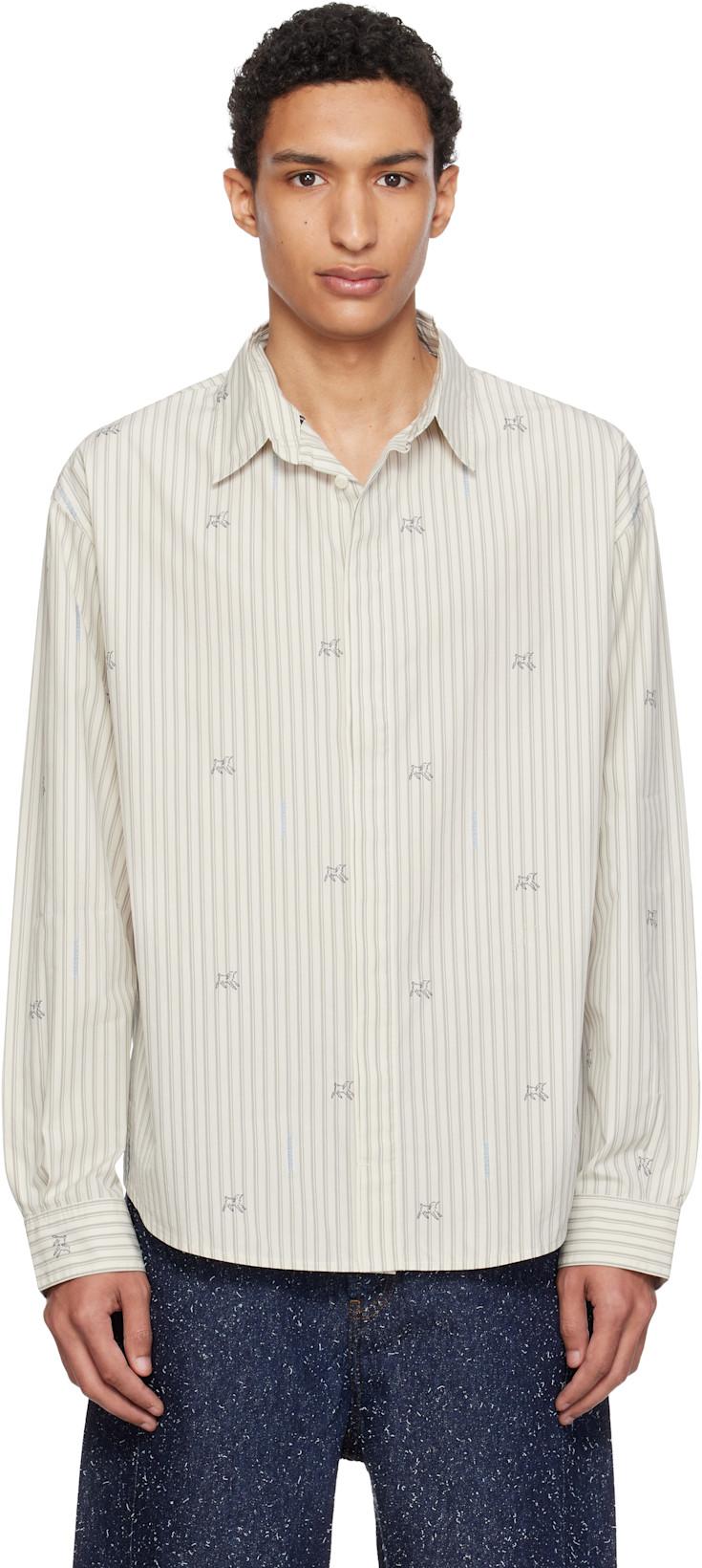 Beige 'The Simon long-sleeve' Shirt by JACQUEMUS