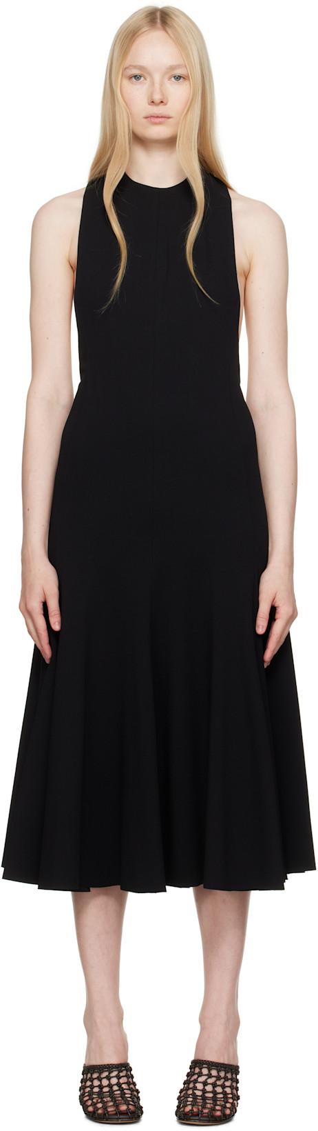 Black La Croisière 'The Favola' Midi Dress by JACQUEMUS