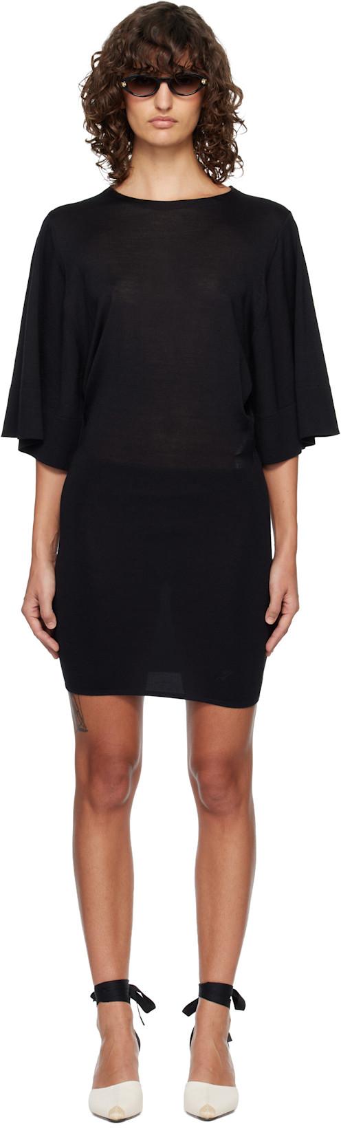 Black 'La Robe Maille Mananco' Minidress by JACQUEMUS