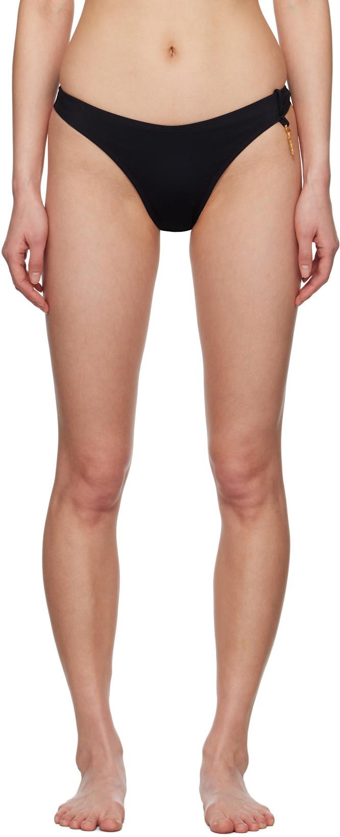 Black 'Le Bas De Maillot Signature' Bikini Bottom by JACQUEMUS